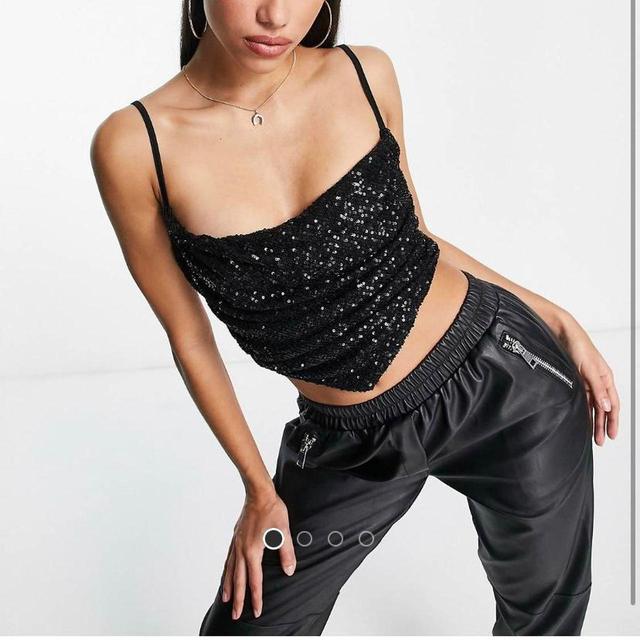 ASOS Design Women's Crop top - Black - 16 on Productcaster.