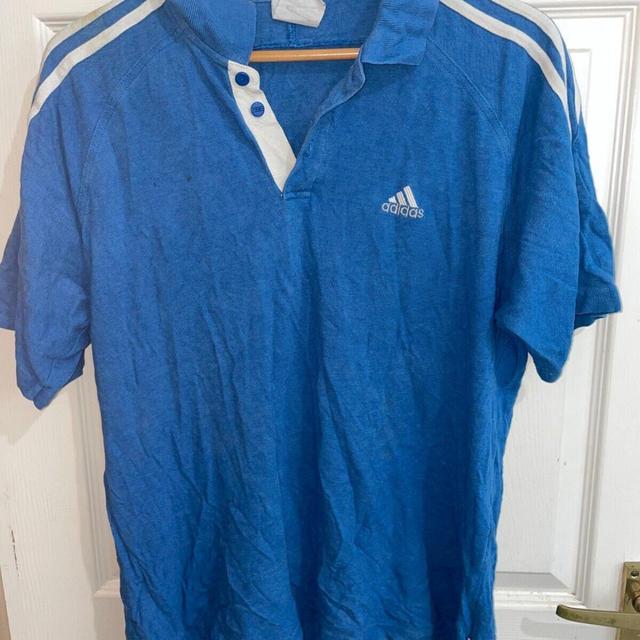 Adidas Men's T-shirt - Blue - L on Productcaster.