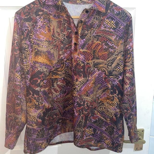 Vintage Women's Blouse - Multi - 16 on Productcaster.