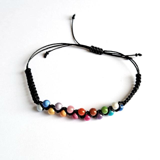 Handmade Women's Bracelet - Black/Multi on Productcaster.