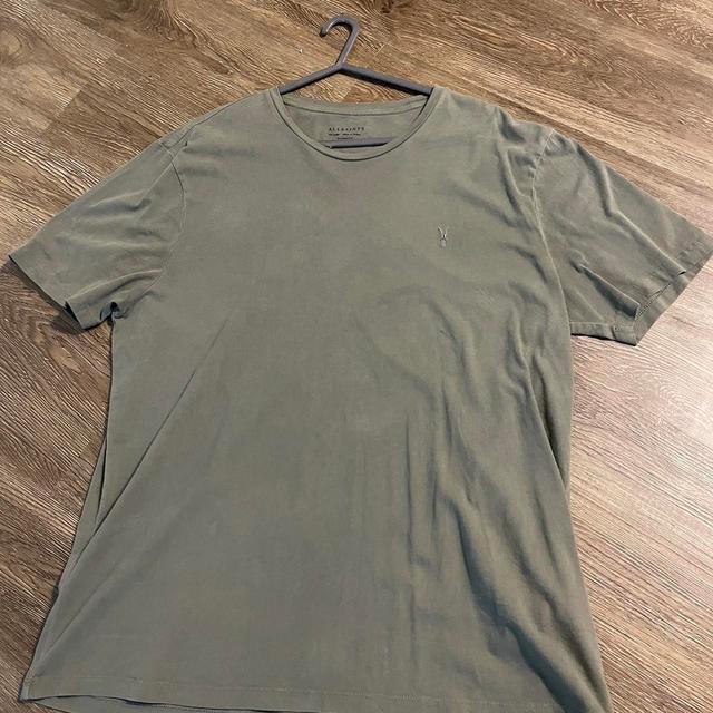 AllSaints Men's T-shirt - Green/Khaki - XXL on Productcaster.