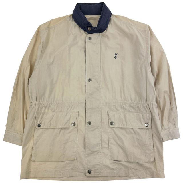 Yves Saint Laurent Men's Jacket - Cream - L on Productcaster.