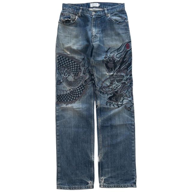 Vintage Men's Jeans - Blue - 30" on Productcaster.