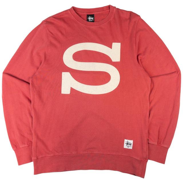 Stüssy Men's Sweatshirt - Pink - M on Productcaster.