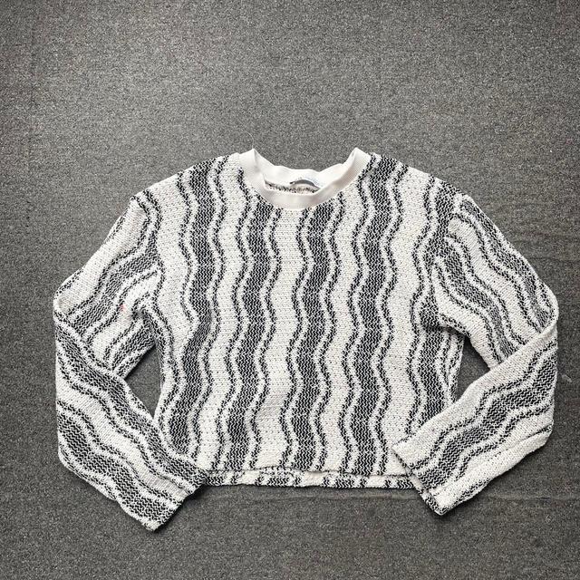 Zara Women's Jumper - White/Black - 8 on Productcaster.