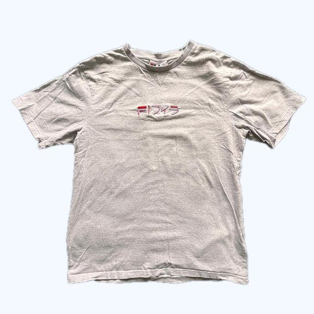 Fila Men's T-shirt - Grey - M on Productcaster.