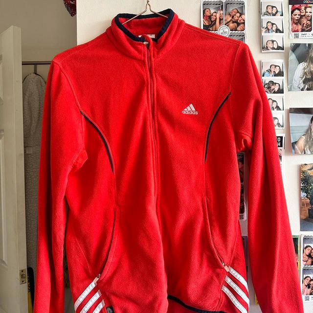 Adidas Women's Jacket - Red - UK 8 on Productcaster.