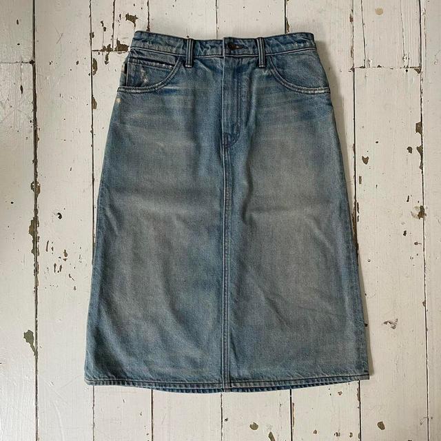 Helmut Lang Women's Denim Skirt - Blue - 27" on Productcaster.