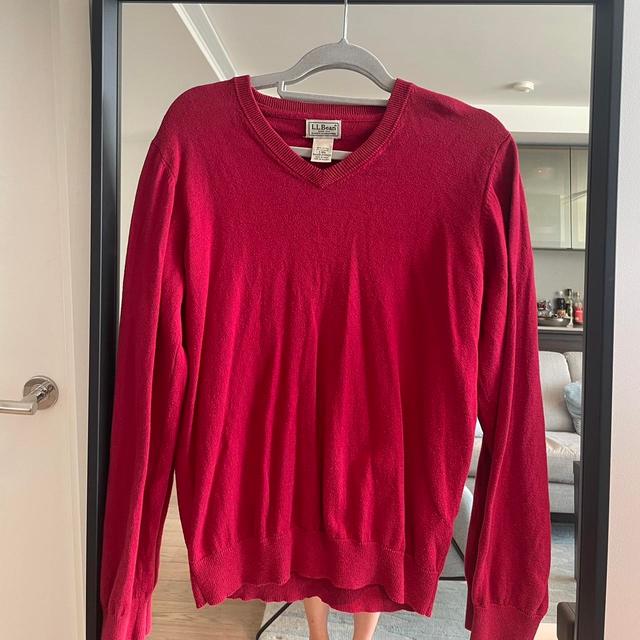 L.L.Bean Women's Jumper - Red - S on Productcaster.