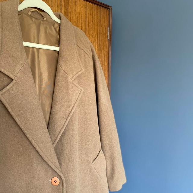 C&A Women's Overcoat - Tan/Brown - UK 16 on Productcaster.