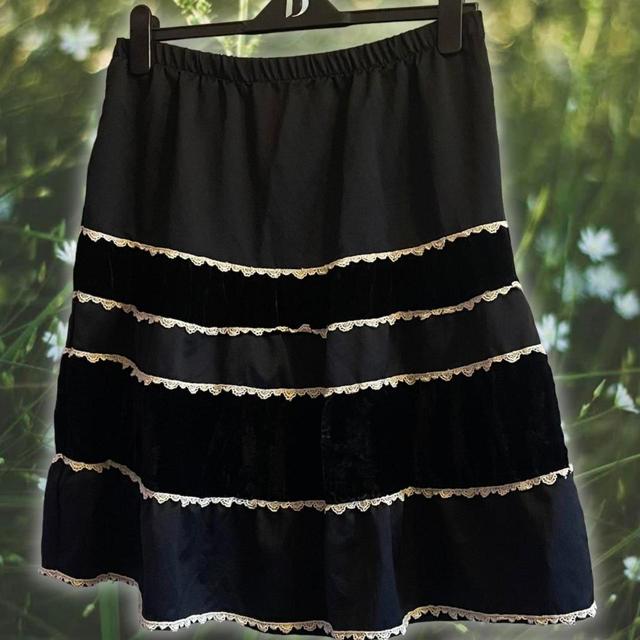 Mossimo Women's Lace Skirt - Black/White - UK 16 on Productcaster.