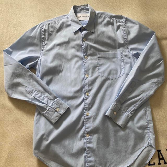 Our Legacy Men's Shirt - Blue - S on Productcaster.