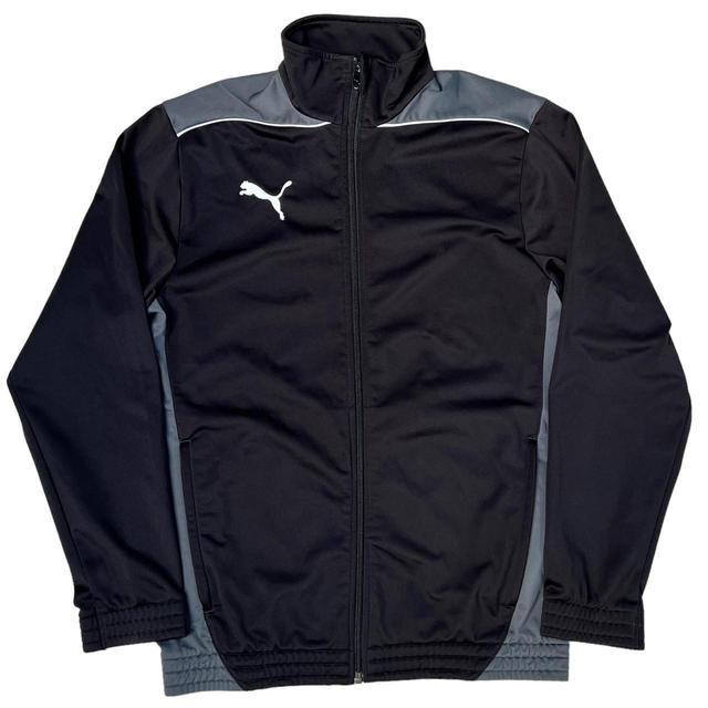 Puma Men's Lightweight Jacket - Black/Grey - S on Productcaster.