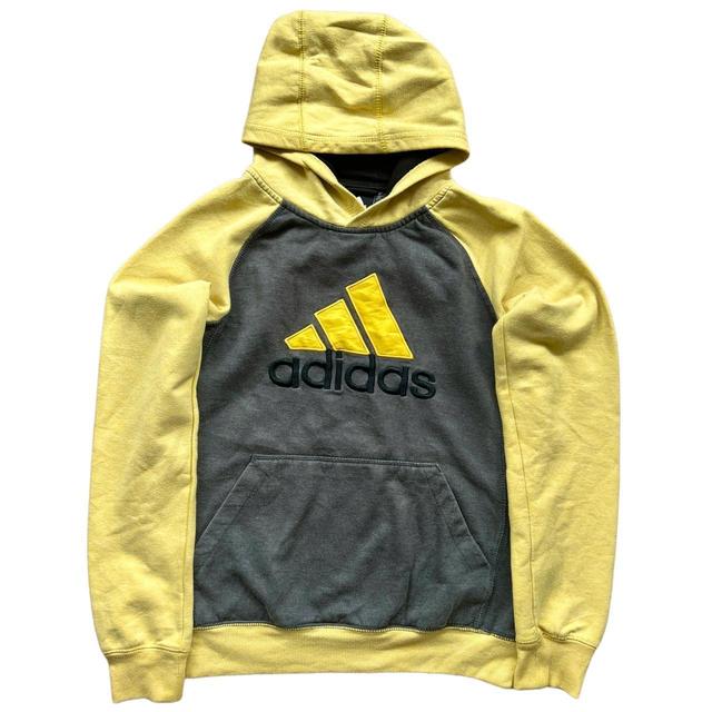 Adidas Women's Hoodie - Black/Yellow - S on Productcaster.