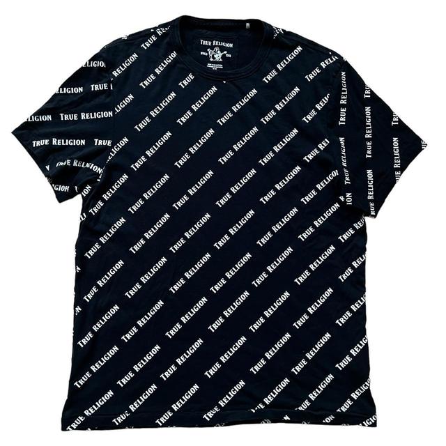 True Religion Men's T-shirt - Black - M on Productcaster.