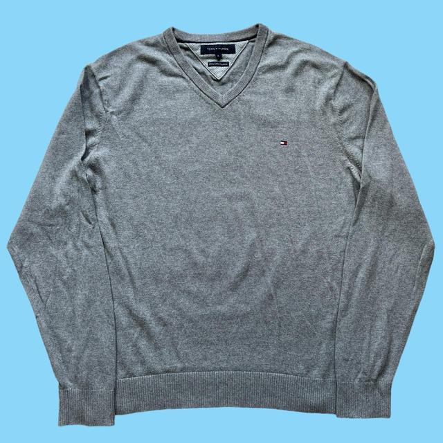 Tommy Hilfiger Men's Jumper - Grey - L on Productcaster.