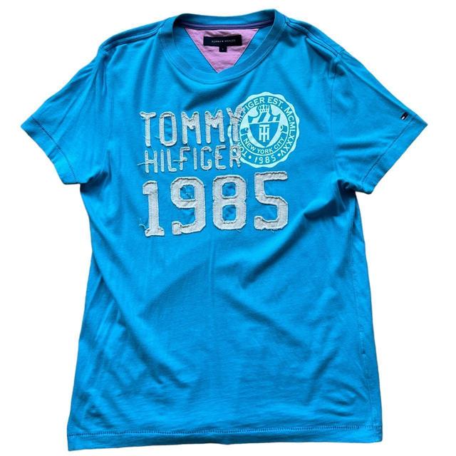 Tommy Hilfiger Men's T-shirt - Blue - S on Productcaster.