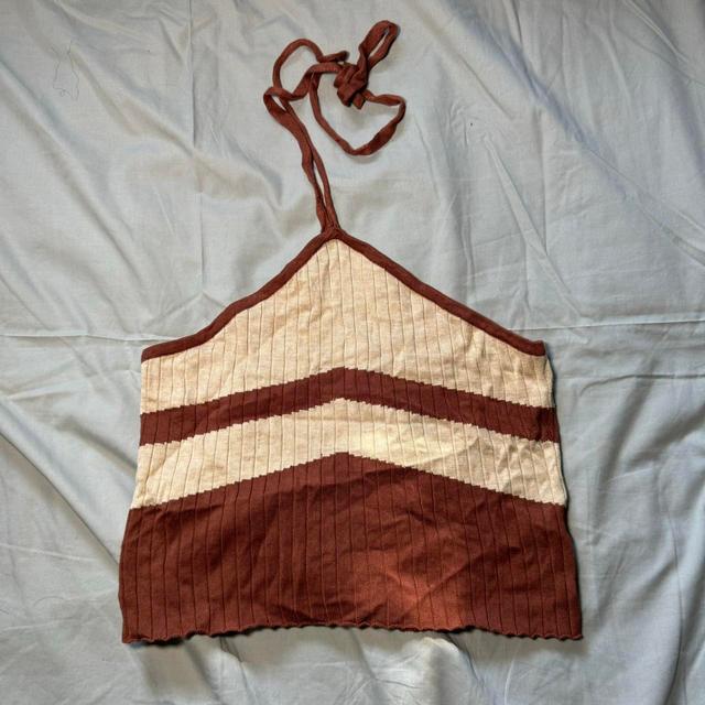 ST MRLO Women's Crop top - Brown/Orange - 16 on Productcaster.