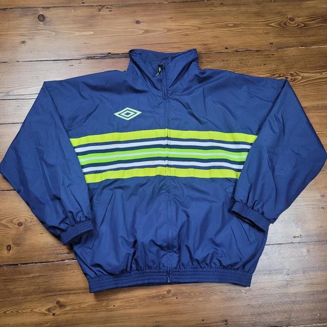 Umbro Men's Bomber Jacket - Blue - L on Productcaster.