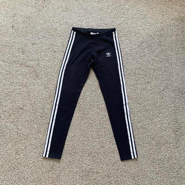 Adidas Women's Leggings - Black/White - UK 8 on Productcaster.