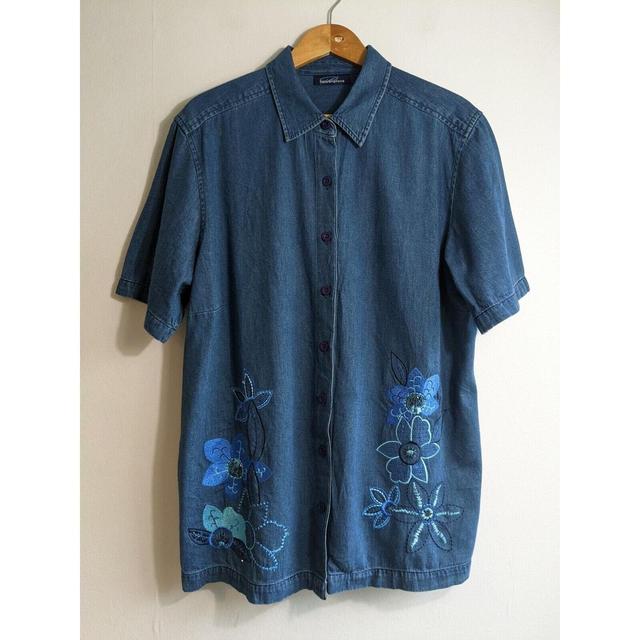 Penningtons Women's Shirt - Blue - XL on Productcaster.