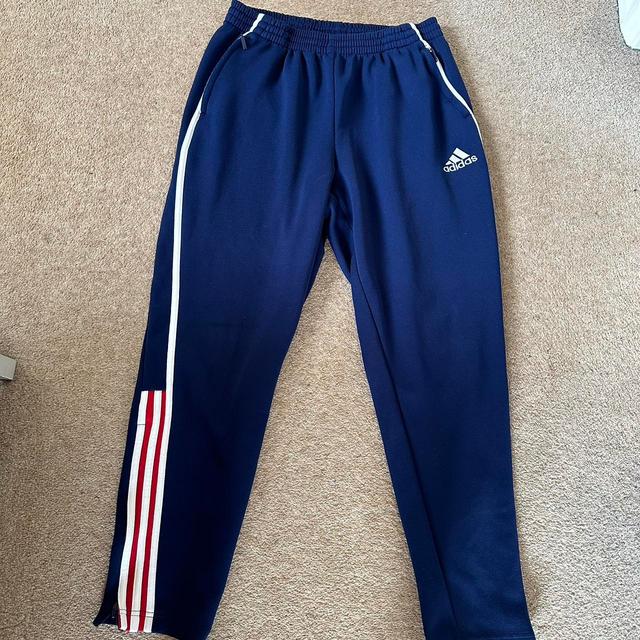 Adidas Men's Sweatpants - Navy - L on Productcaster.