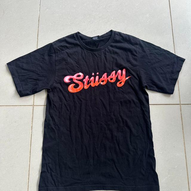 Stüssy Men's T-shirt - Black - S on Productcaster.