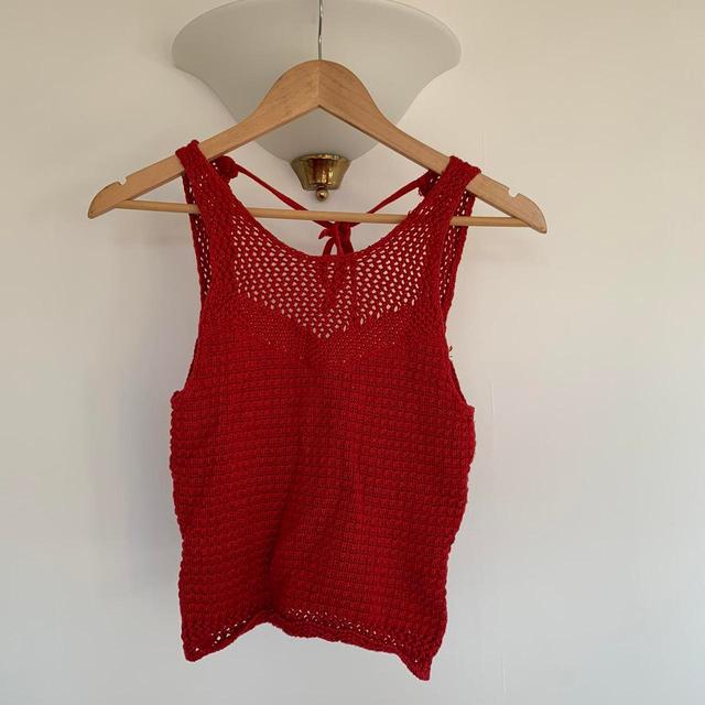 Hollister Co. Women's Vest - Red - 8 on Productcaster.