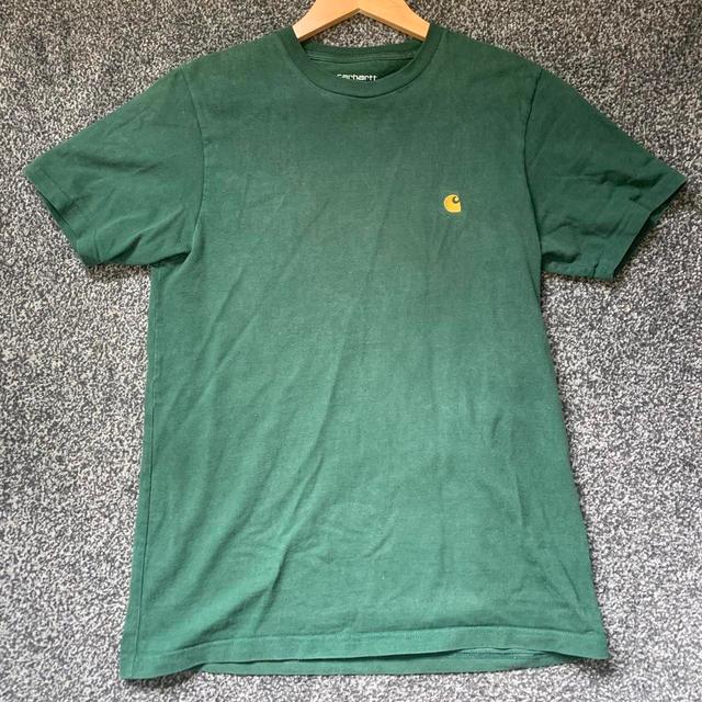 Carhartt Men's T-shirt - Green - S on Productcaster.