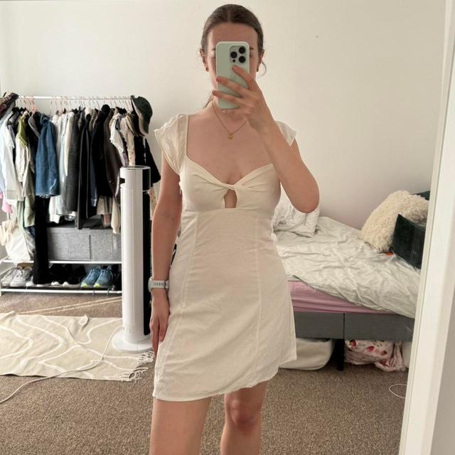 Bershka Women's Dress - Cream - S on Productcaster.