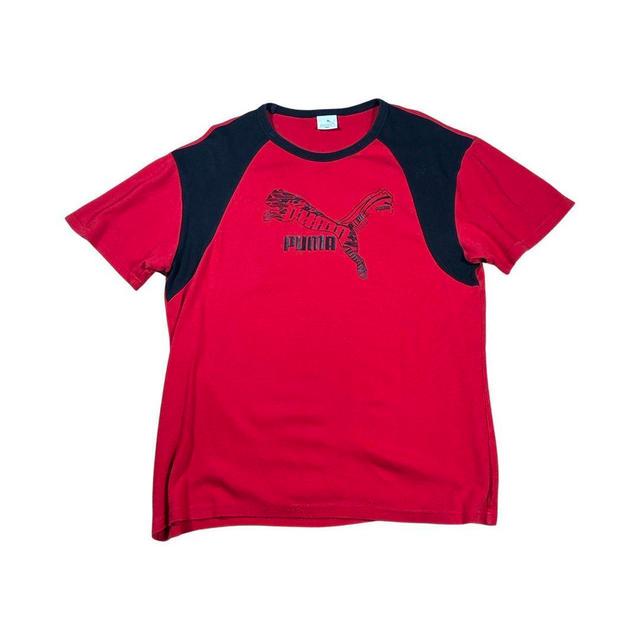 Vintage Men's T-shirt - Red - XXL on Productcaster.