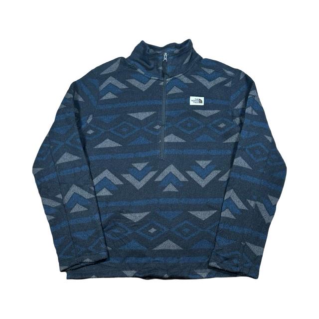 The North Face Men's Jumper - Blue/Grey - M on Productcaster.