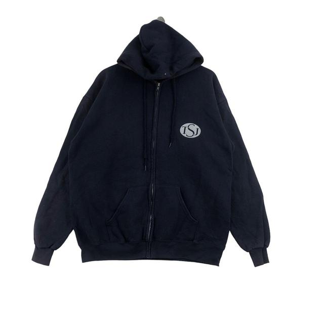 Men's Hoodie - Navy - L on Productcaster.