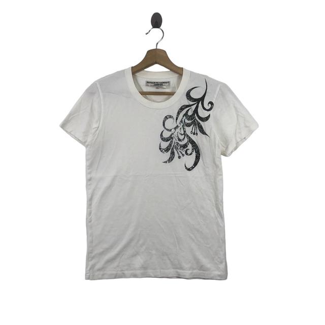 Katharine Hamnett Men's T-shirt - White - M on Productcaster.