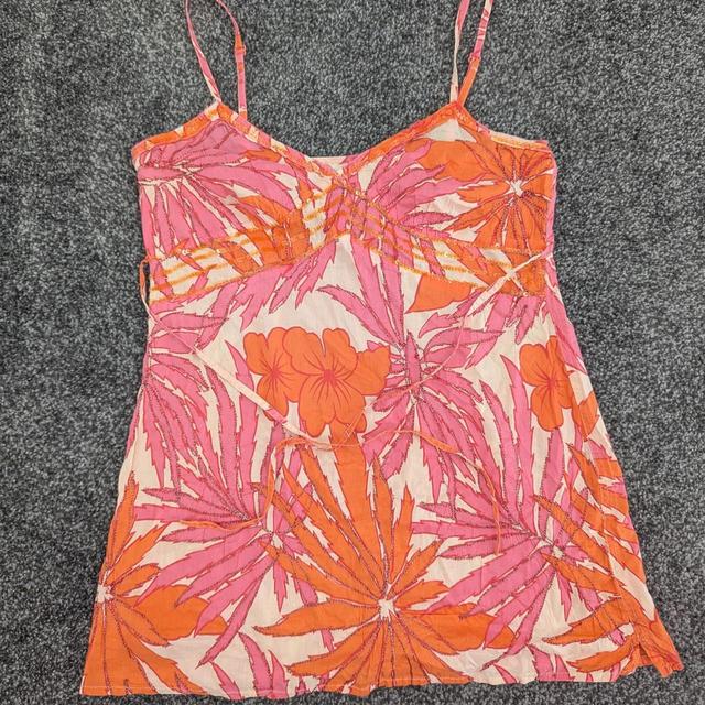 River Island Women's Vest - Orange/Pink - 10 on Productcaster.