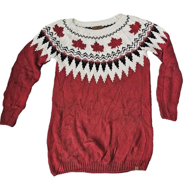 Vintage Men's Jumper - Red - L on Productcaster.