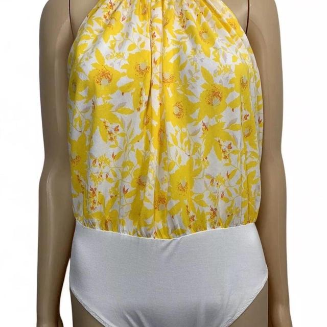 Free People Women's Bodysuit - Yellow - L on Productcaster.