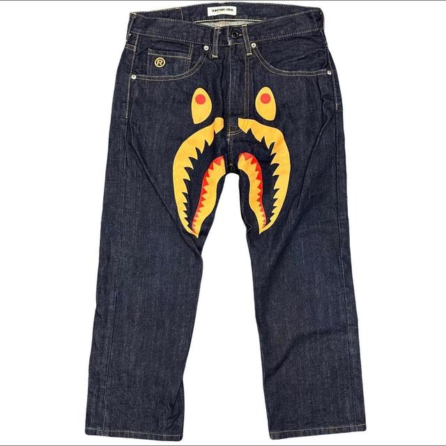 BAPE Men's Jeans - Navy - 30" on Productcaster.