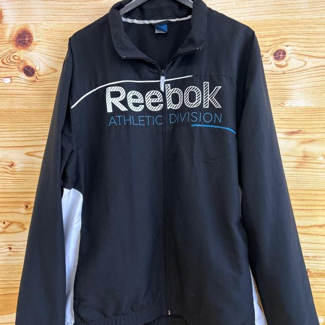 Reebok Men's Windbreaker Jacket - Black - XL on Productcaster.