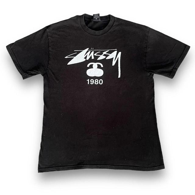 Stüssy Men's T-shirt - Black - M on Productcaster.