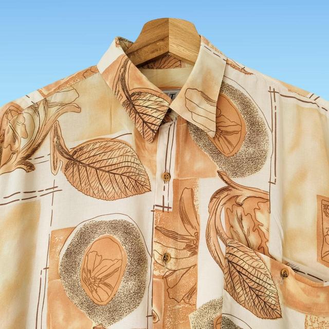 Vintage Men's Shirt - Cream - L on Productcaster.