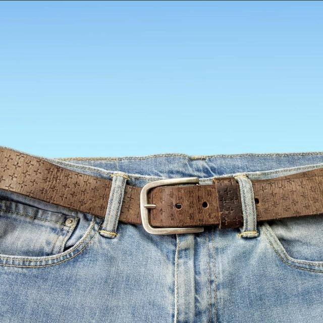 Vintage Men's Belt - Brown on Productcaster.