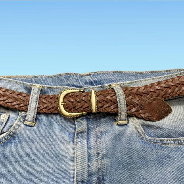 Vintage Men's Belt - Brown on Productcaster.