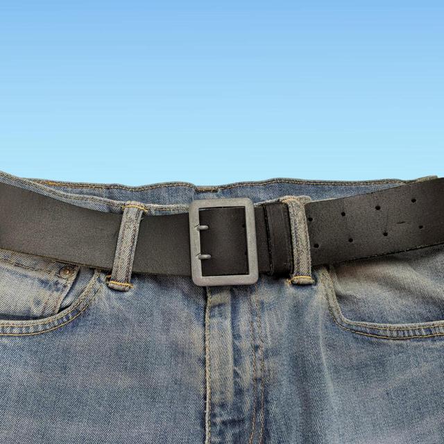 Vintage Men's Belt - Black on Productcaster.