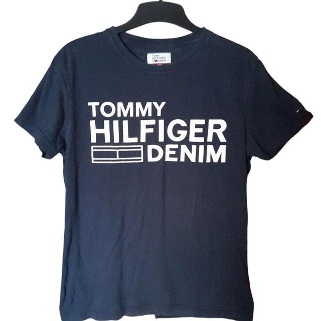 Tommy Hilfiger Men's T-shirt - Black - S on Productcaster.