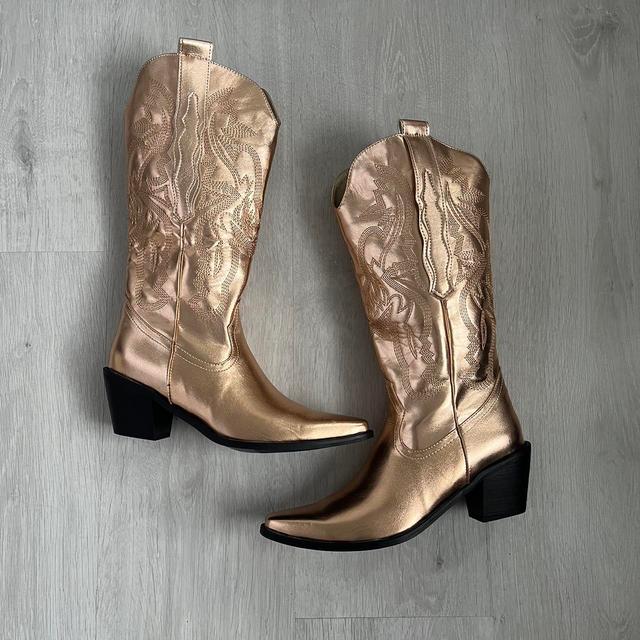 Women's Boots - Gold - UK 3.5 on Productcaster.