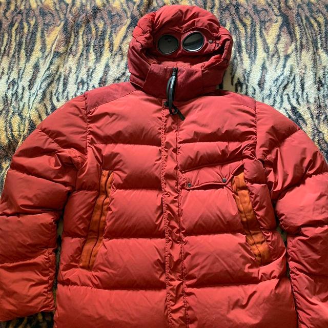 CP Company Men's Puffer Jacket - Red/Black - L on Productcaster.