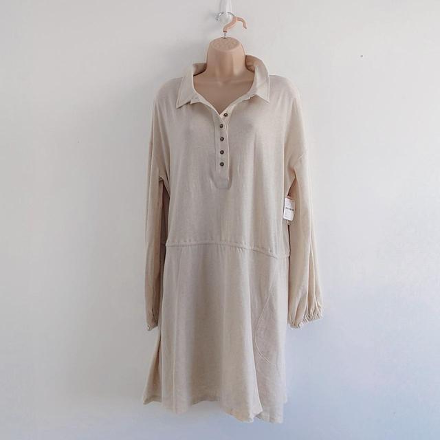 Free People Women's Mini Dress - Cream - L on Productcaster.