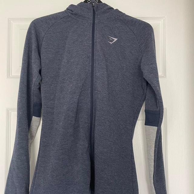 Gymshark Women's Hoodie - Navy/Grey - S on Productcaster.