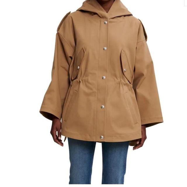 Maje Women's Windbreaker Jacket - Tan/Brown - S on Productcaster.